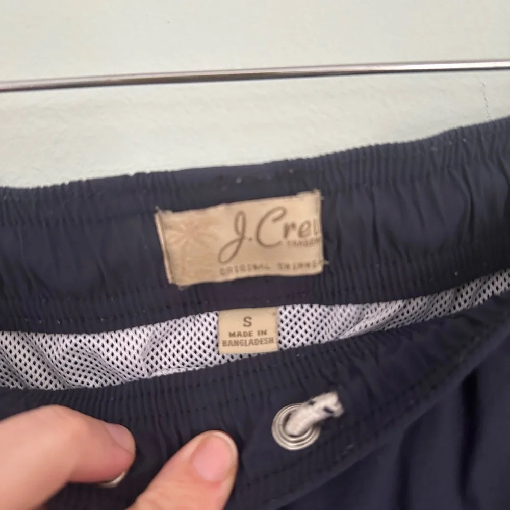 Men's jcrew color block Swim Shorts - Navy and Pink